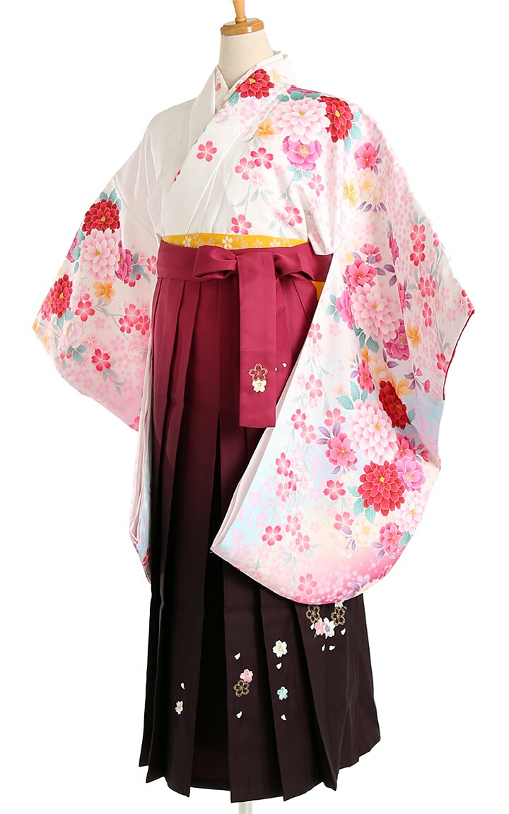 ５５ 以上節約 レンタル 袴 送料無料 Hk 17 卒業式袴 十三参り 女児袴 子供ハカマレンタル レンタル袴 かわいい袴 レトロモダン女児袴 袴 白ピンク花柄小学校卒業式袴 小学生卒業式袴 ジュニア袴 6年生女の子 卒業式 セットレンタル Hk 17 Bokenjima Jp