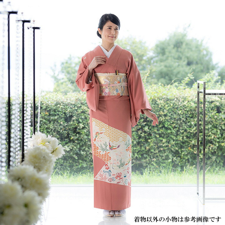 【レンタル 高級正絹 色留袖 フルセットレンタル】留袖 中紅花・宝尽くし(ITS-FU325)レンタル 結婚式 列席衣装 色留め袖 レンタル 入学式 卒業式 母親 叔母 親戚 叙勲 式典 仲人 安い 人気