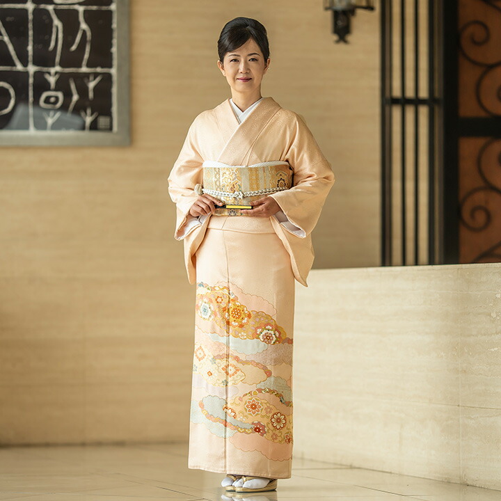 楽天市場】【レンタル 高級正絹 色留袖 フルセットレンタル】黄海松