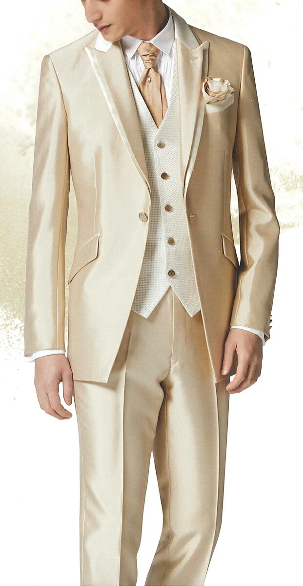 レンタルタキシード/シャンパン(TX_M_20339)タキシードレンタル レンタルタキシード ショールカラータキシード 結婚式タキシードレンタル Y体 A体 AB体 B体 O体 大きいサイズ 小さいサイズ 細いサイズ