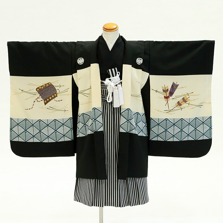 楽天市場】【レンタル】 七五三 5歳 男の子 着物 羽織袴 フルセット