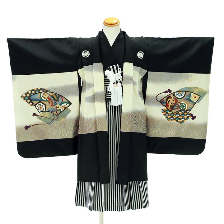 楽天市場】【レンタル】 七五三 5歳 男の子 着物 羽織袴 フルセット