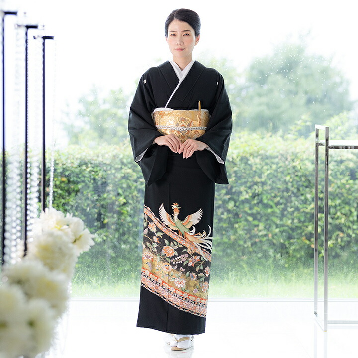 【留袖 レンタル フルセット】【往復送料無料】高級正絹 留袖 レンタル 鳳凰・唐花 TS-MI023 結婚式 母親 衣装 留袖 レンタル留袖 結婚式母親 親族 留袖 式典 叙勲 留袖 レンタル 安い オシャレ 10,147円
