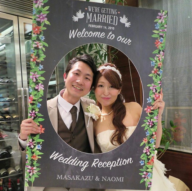 楽天市場 顔出しパネル フォトブース黒板風 結婚式 二次会 Bridaltokyoぶらいだるとーきょー