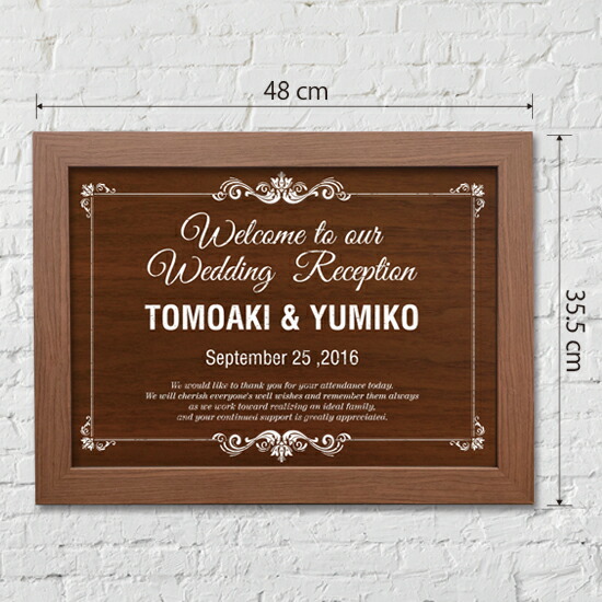 ウェルカムボード ブライダル 結婚式 オリジナルウェルカムボード ウエディングボード ウッド調 木製フレーム ウッド調ウェルカムボード 木 木目 Kanal9tv Com