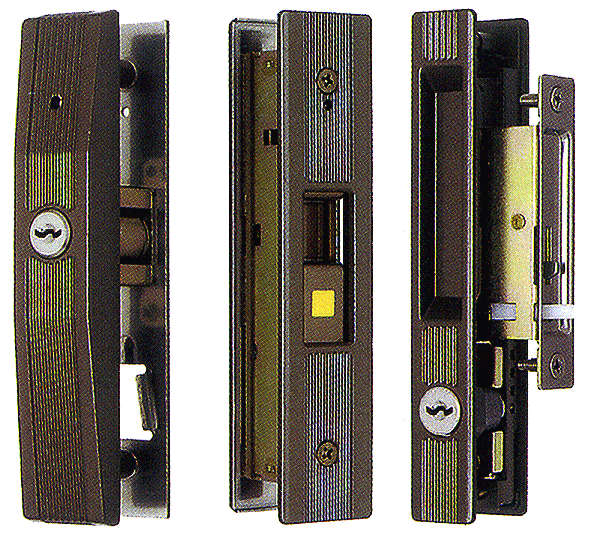玄関　アルミサッシ用　鍵　引戸錠2点セット 【FSKH-219】