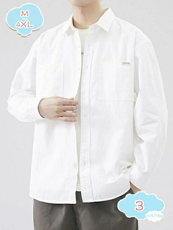 メンズ シャツ 長袖 春秋服 メンズ ワイシャツ 大きい サイズ ビジネス カジュアル ゆったり おしゃれ 服 軽い 柔らかい かっこいい トップス 無地 シンプル 開襟シャツ 快適 速乾 無地 アウトドア ファッション 男性着 shopcp