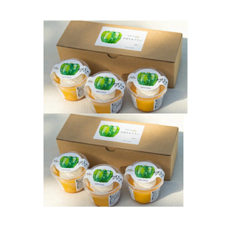 かぼちゃぷりん 楽天市場】かぼちゃプリン 3個入2箱セット 洋菓子 北海道 プリン