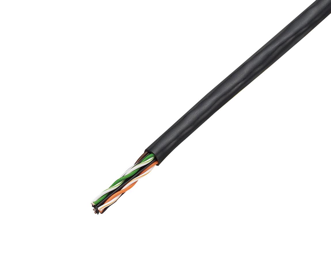 (300m巻) JAPPY LANケーブル TPCC Category 6 TPCC6 0.5mm X 4P 黒 JP