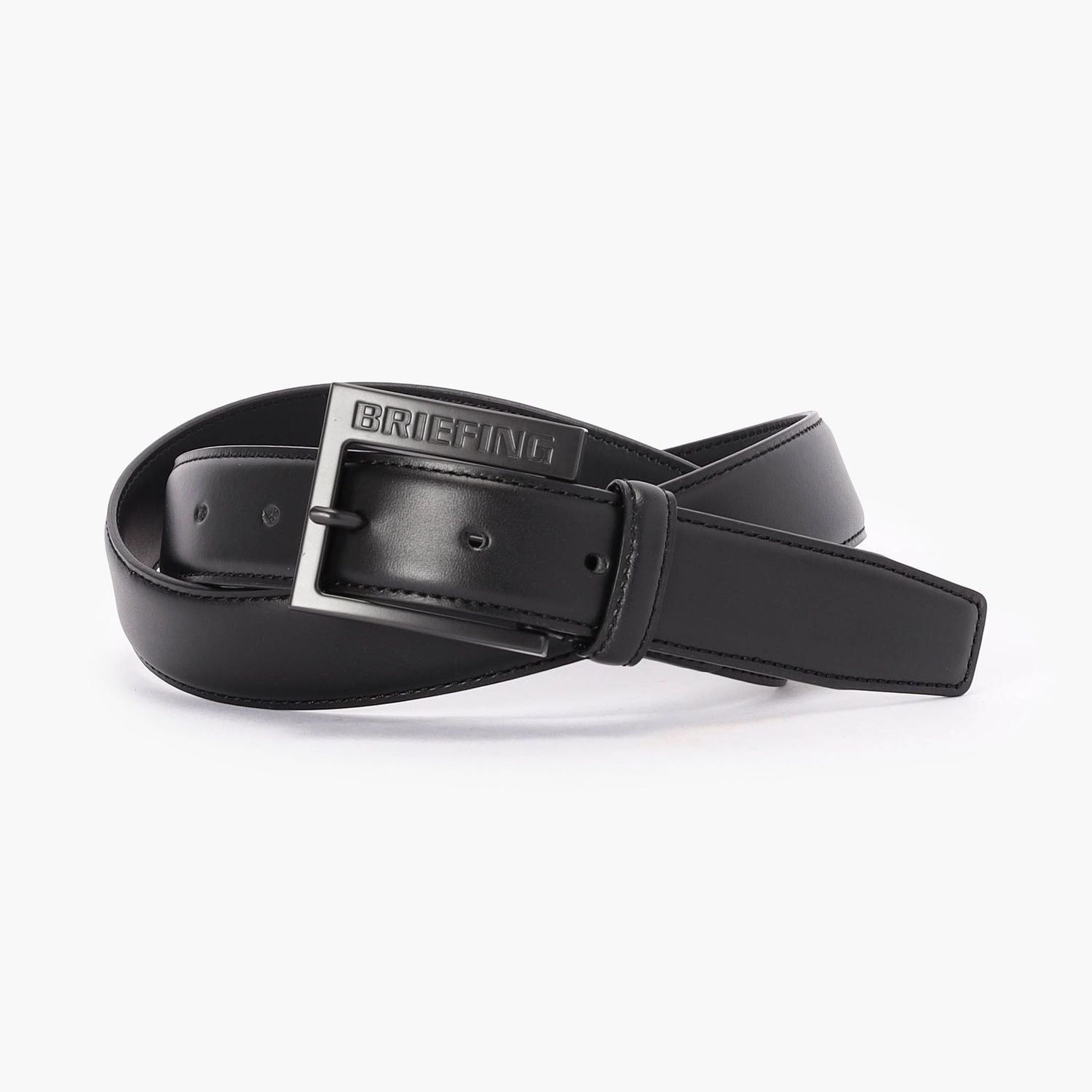 【BRIEFING公式】SQUARE BUCKLE LEATHER BELT