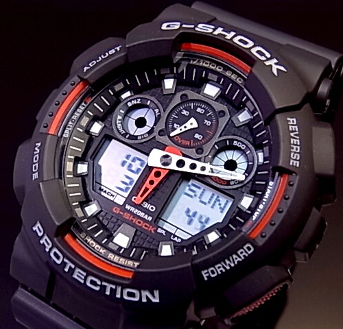 New限定品 Casio G Shock カシオ Gショック アナデジ メンズ腕時計 ブラック Ga 100 1a4 海外モデル 並行輸入品 送料込 Fastrabbit Ro