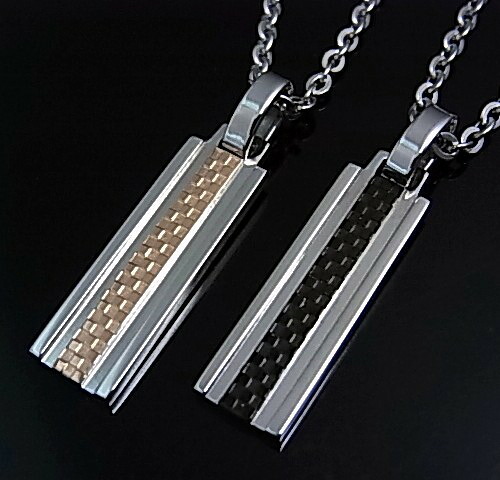 LION HEART/ステンレスアクセ【ライオンハート】ペアネックレス プレートタグ ステンレスネックレス【送料無料】04N141SM/04N141SL(国内正規品)