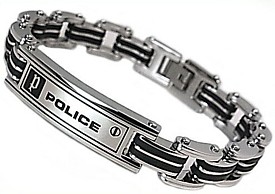 POLICE/accessory【ポリスアクセ】CARB お皿 ステンレス鋼腕輪【貨物輸送無料】24919BSB01-S(国内定まり品)