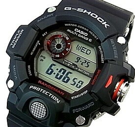 CASIO/G-SHOCK【カシオ/Gぼうぜん自失】RANGEMAN/範囲マン トリプル検知器積み上げる ソーラー電磁波ウオッチ 黒いこと 外国で真似形【並行輸入品】 GW-9400-1