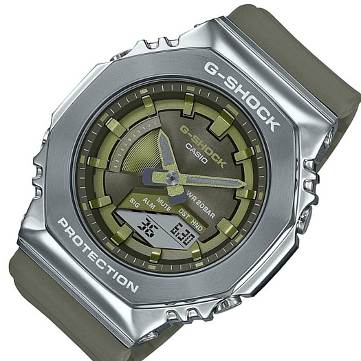 限定版 CASIO G-SHOCKメンズ腕時計 メタルケースモデル Sサイズ カーキ