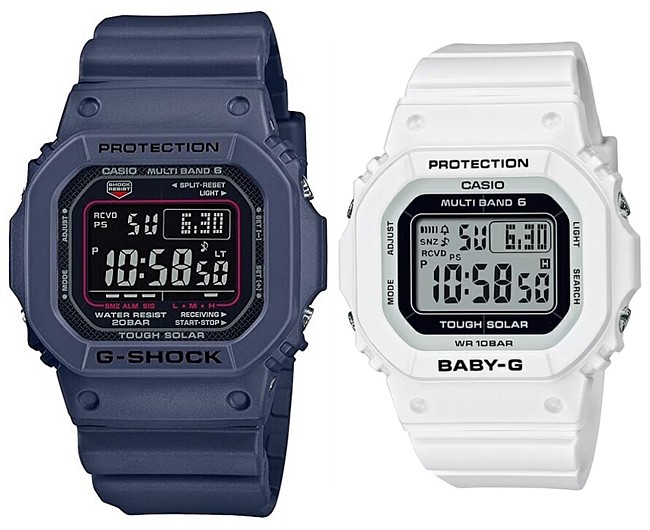CASIO/G-SHOCK/Baby-G【カシオ/Gショック/ベビーＧ】ペアウォッチ ソーラー電波腕時計 ネイビー/ホワイト(国内正規品)GW-M5610U-2JF/BGD-5650-7JF