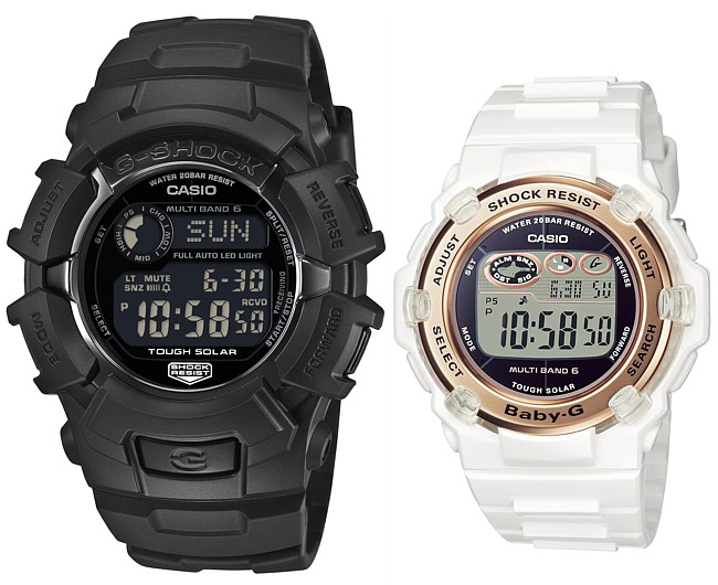 CASIO/G-SHOCK/Baby-G【カシオ/Gショック/ベビーＧ】ペアウォッチ ソーラー電波腕時計 ブラック/ホワイト(国内正規品)GW-2310UFB-1JF/BGR-3003U-7AJF