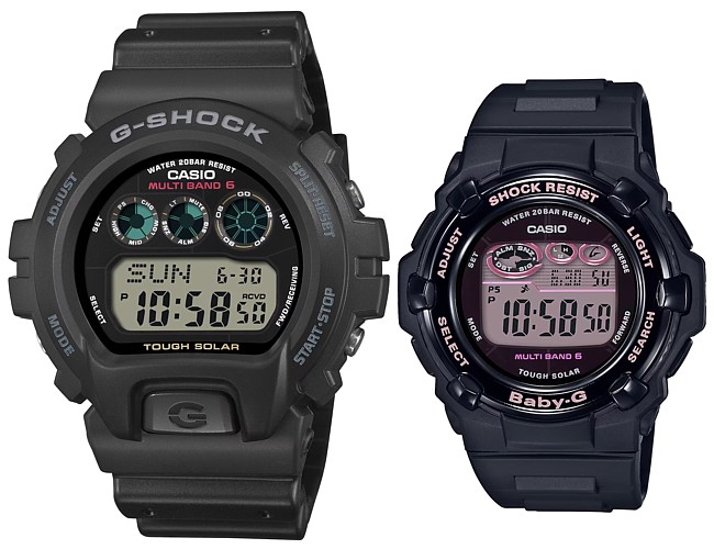 CASIO/G-SHOCK/Baby-G【カシオ/Gショック/ベビーＧ】ペアウォッチ ソーラー電波腕時計 ブラック(国内正規品)GW-6900U-1JF/BGR-3000UCB-1JF