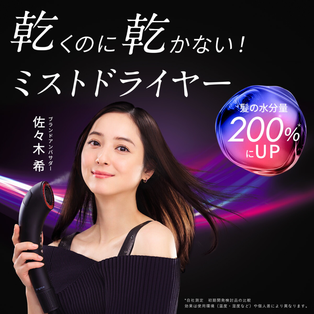 公式】ドライヤー 速乾 大風量 乾くのに乾かない ブライト