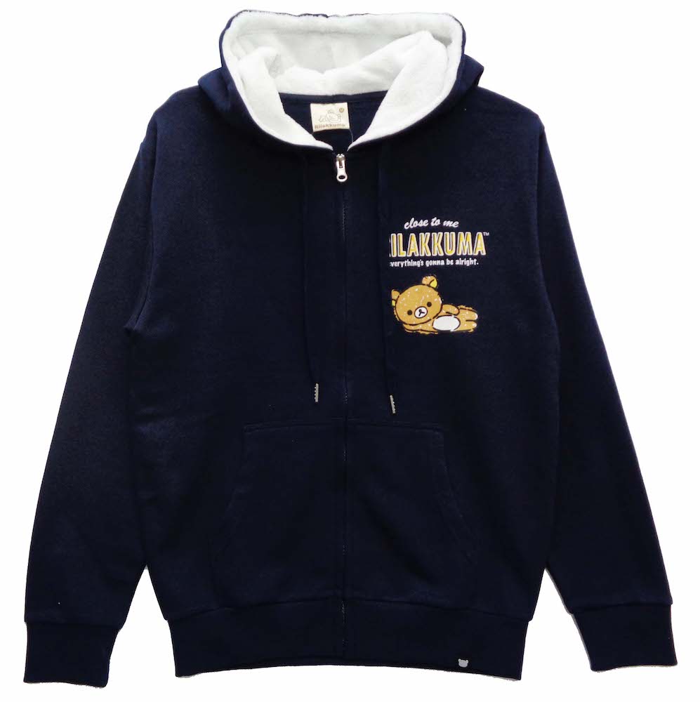 楽天市場 送料無料 Krx3358m メンズパーカー レディースパーカー リラックマ 裏毛 フルジップ パーカー フード裏フリース プリント ポケット メンズ レディース 兼用 キャラクター 癒し系 ネイビー ピンク ブラウン Mサイズ Lサイズ Def Collection