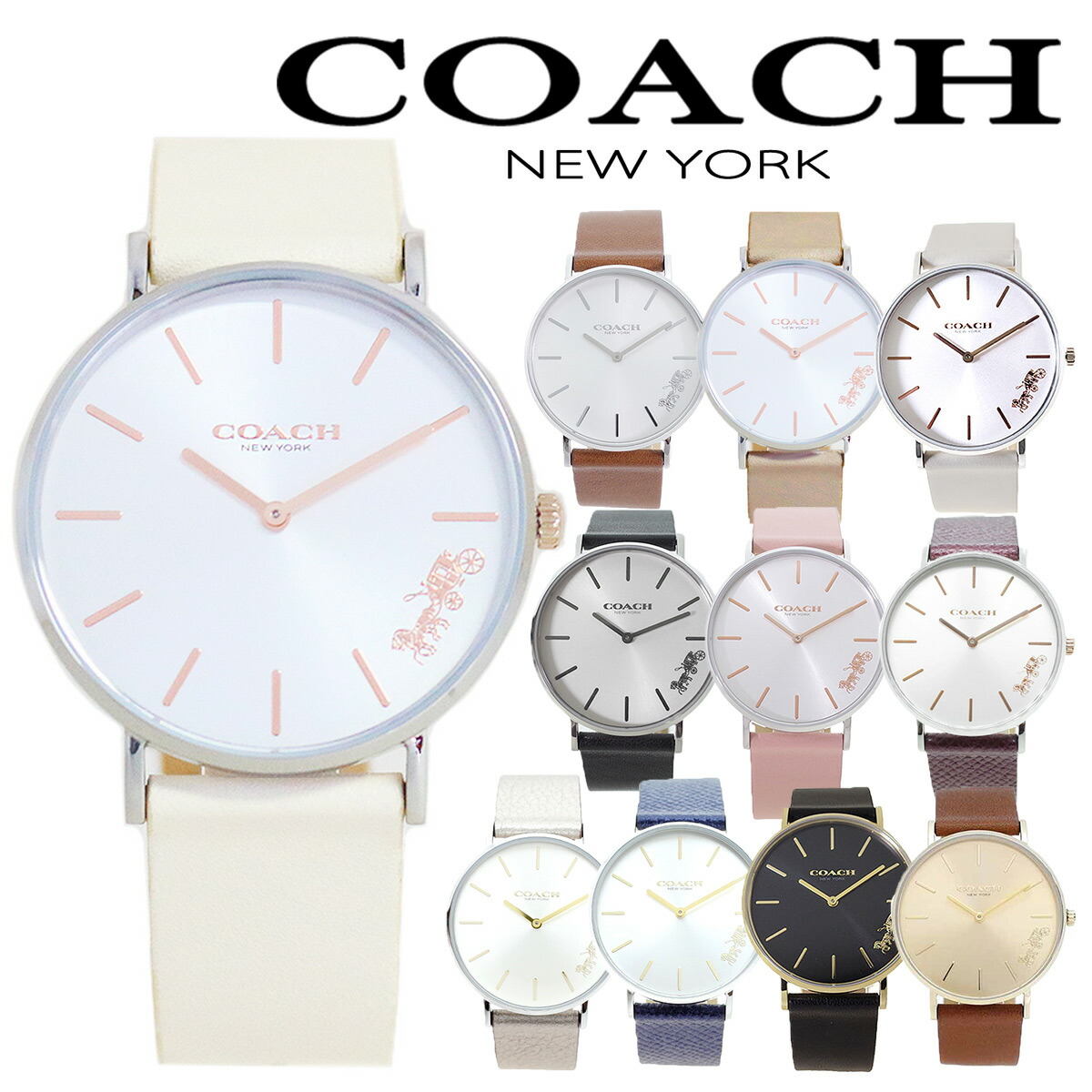 Coach SIGNATURE 腕時計 レディース クォーツ 14504141 コーチ プレストン クオーツ 腕時計 ブランド レディース