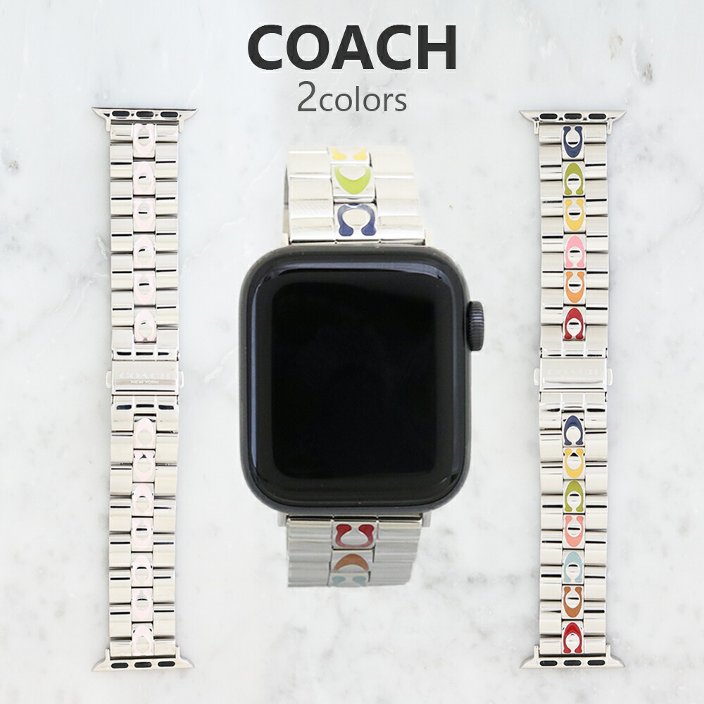 超大特価 コーチ アップルウォッチ替えベルト メンズ レディース Apple Watch 替えベルト 38MM 40MM 選べる2color COACH  交換ベルト strap 女性 彼女 嫁 娘 お母さん 誕生日 プレゼント 送料無料 fucoa.cl