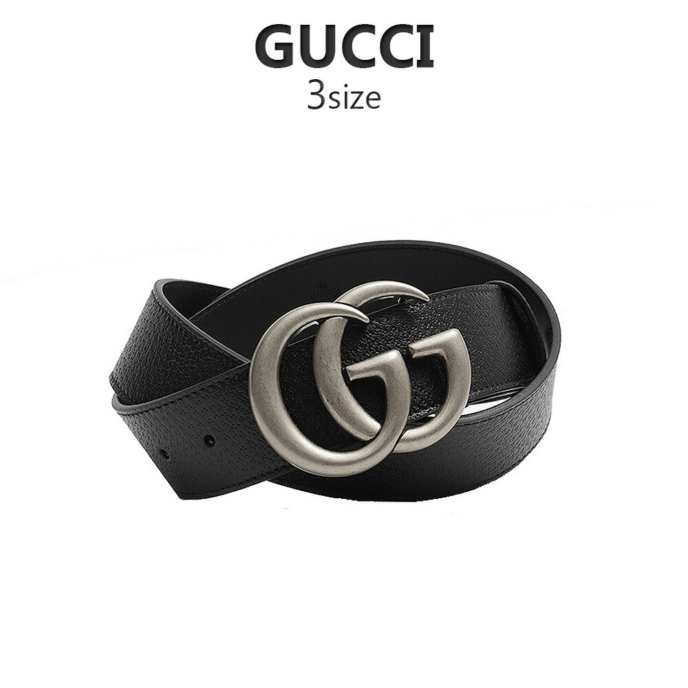 Gucci ハート型バックル 黒ベルト グッチ ダブルGハートバックル レディスベルト（ブラック）90cm