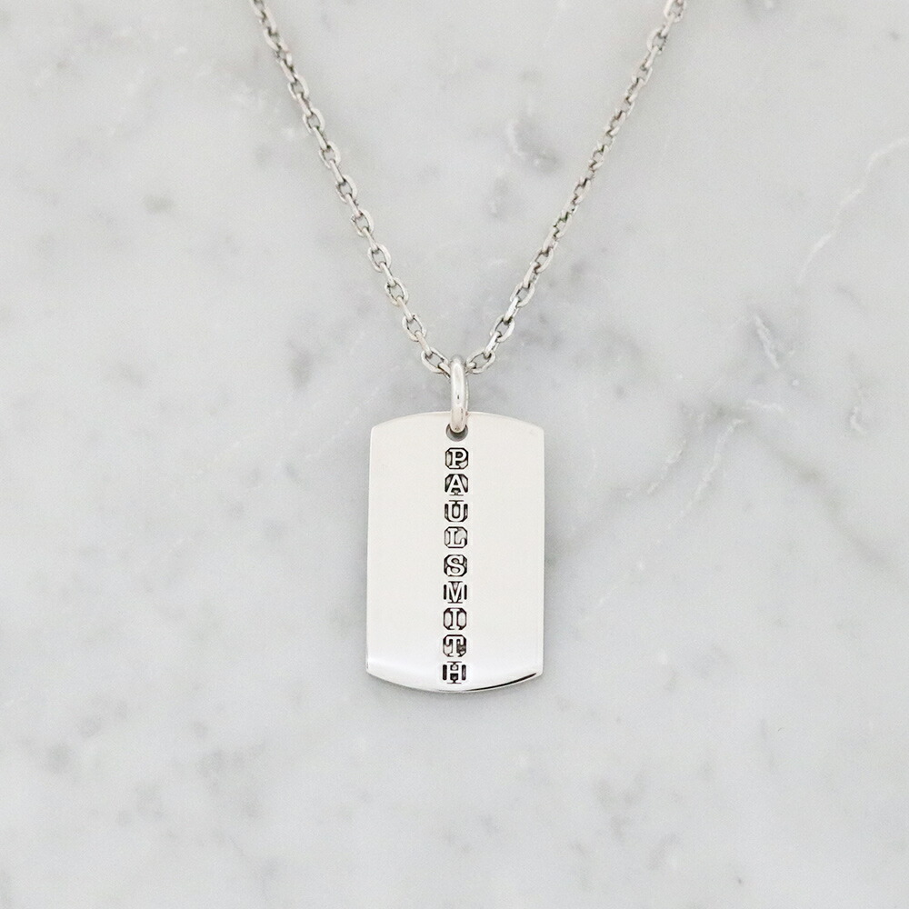 楽天市場 ポールスミス ネックレス メンズ M1a Neck Gdtag Paul Smith アクセサリー ドックタグ プレート ロゴ シルバー 海外インポート 男性 彼氏 旦那 息子 お父さん 誕生日プレゼント クリスマス バレンタイン 記念日 ウォッチリスト