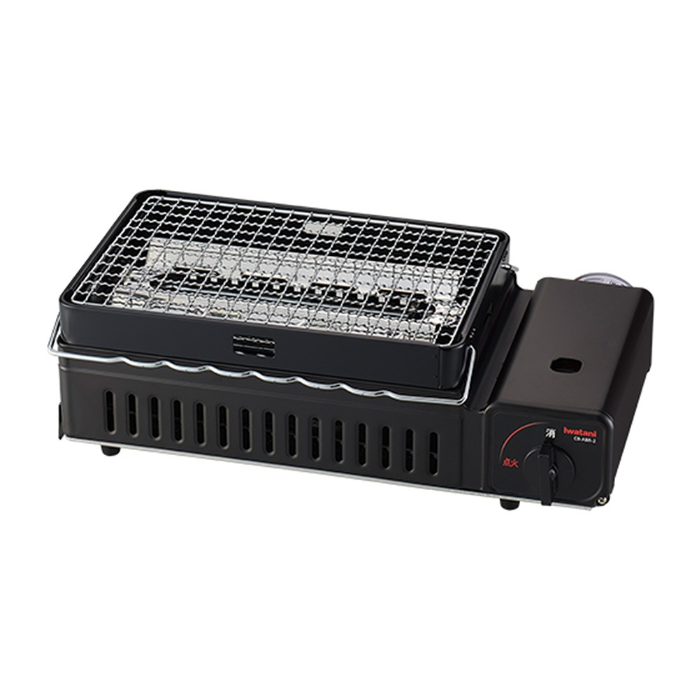 岩谷 IWATANI カセットコンロ カセットガス炉端焼器 CBABR2 マットブラック 【メーカー直送品 代引き不可 ラッピング不可 配送日時指定不可】