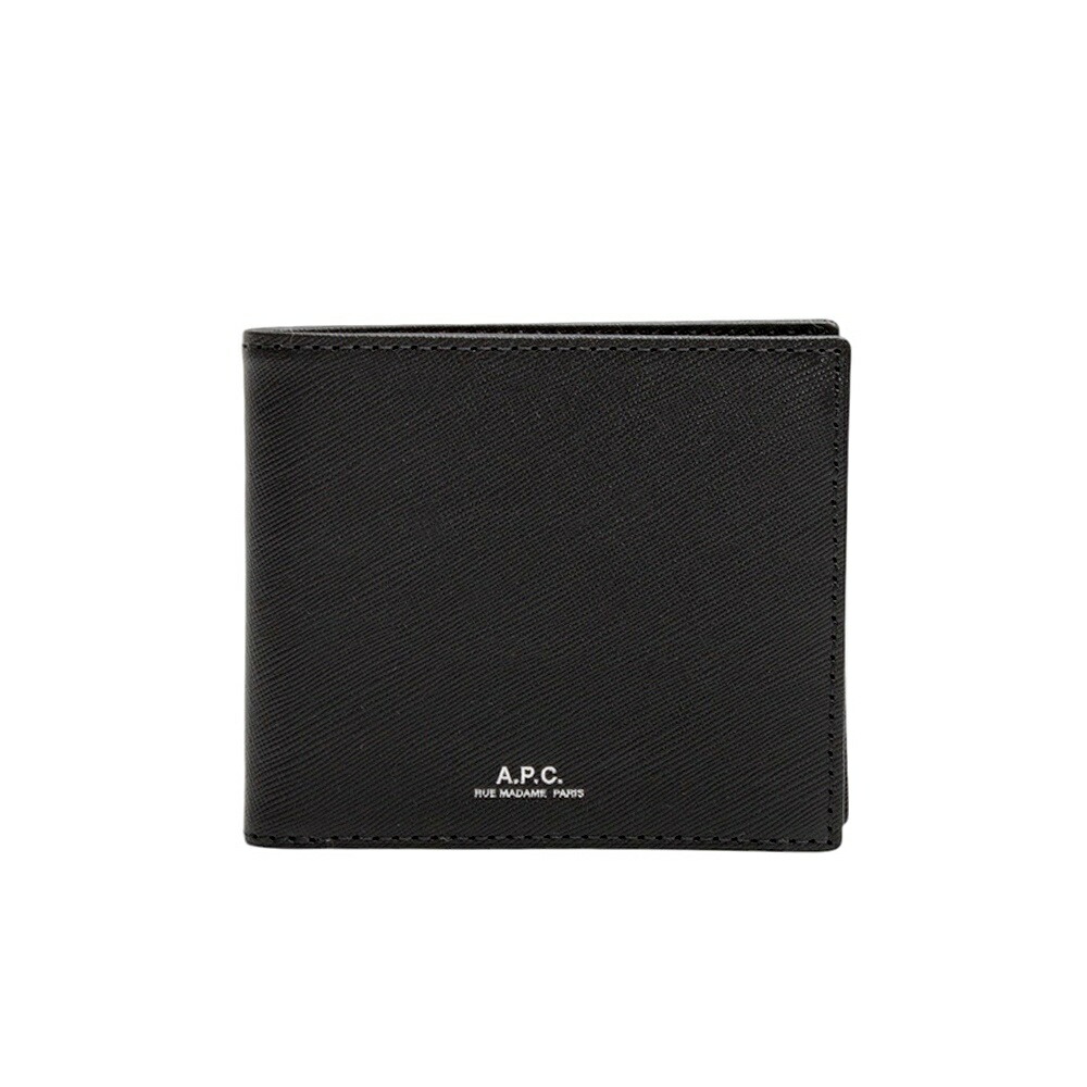 楽天市場】APC アーペーセー A.P.C. レザー 二つ折り財布 Black Aly