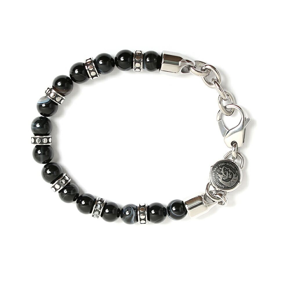 ディーゼル DIESEL ブレスレット DX1163040 メンズ ブラック シルバー