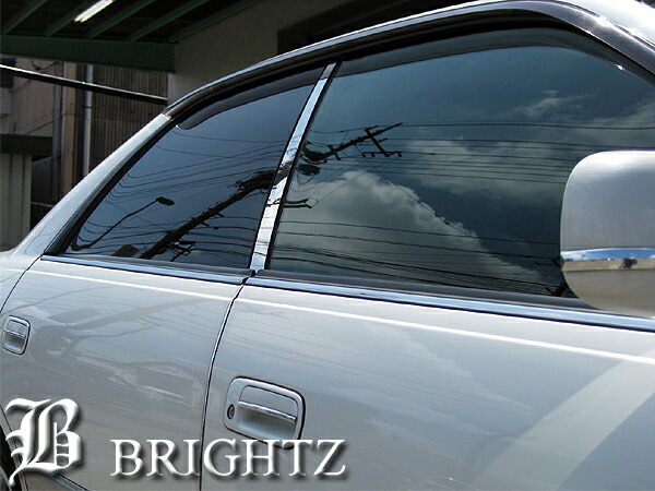BRIGHTZ クライスラー 300C 超鏡面ステンレスメッキピラーパネル バイザー無用 6PC 4843 BRIGHTZ クライスラー 300C LX系 超鏡面ステンレスメッキピラーパネル