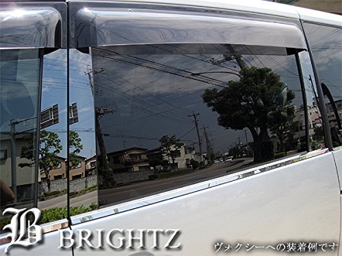 【 BRIGHTZ カムリ AVV50 超鏡面ステンレスブラックメッキピラーパネル バイザー無用 6PC 】 【 PIL－BLA－156 】