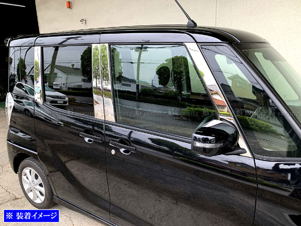 スズキ　Kei HN系  日本製最高峰超鏡面ステンレス調ピラーメッキ調ピラー