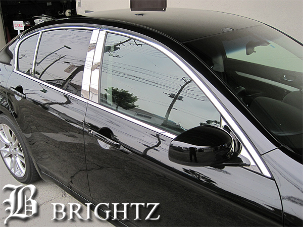 BRIGHTZ BMW 5シリーズ E60 超鏡面ステンレスメッキピラーパネル 6PC