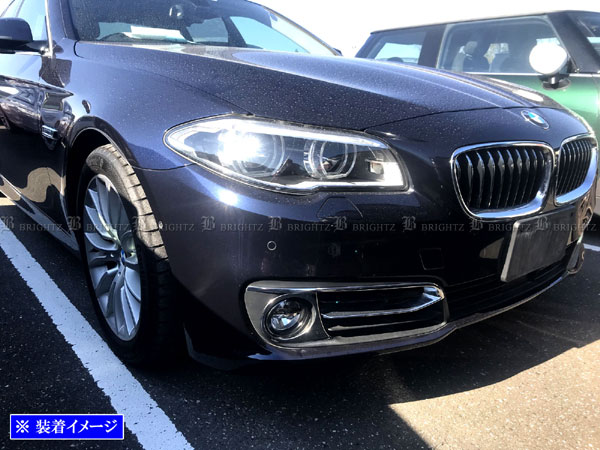 額縁　ガラス　F10 BMW F10/528 ＆ STEK DYNOshade ヘッドライトプロテクション
