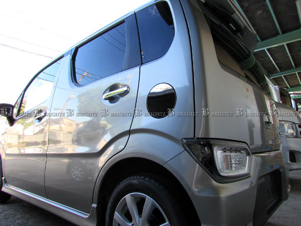楽天市場 Brightz ワゴンr Mh35s Mh55s 超鏡面ステンレスメッキフューエルリッドカバー Fuellid 076 ガソリンタンクカバー Mh Mh35 Mh55 ワゴン R アール アウル ハイブリッド ハイブリット ガソリンタンク ガスタン 給油口 ガーニッシュ カバー ベゼル