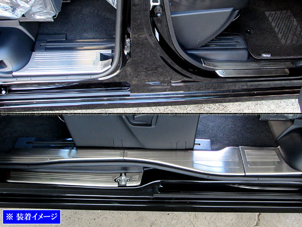 【 BRIGHTZ タント LA650S LA660S ステンレスエントランスモール 8PC 】【 ENT&minus;MOL&minus;099 】 スカッフプレート LA650 LA660 A650 A660 650 660｜ブライツ店