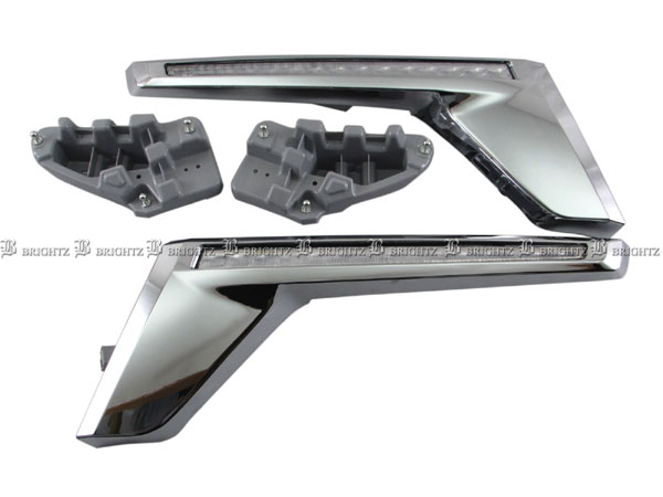 【 BRIGHTZ ランクル 後期 LEDシーケンシャルウィンカー付グリルガーニッシュ 】 【 GRI－H－120 】 URJ202 URJ J202 202 200 ランドクルーザー