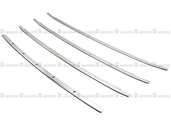 【 BRIGHTZ アクア NHP10 中期 超鏡面ステンレスメッキフロントバンパーモール 4PC 】 【 FBUM－MOL－004 】