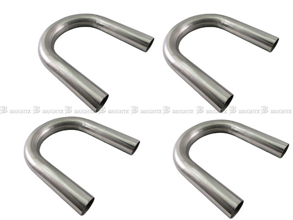 【 BRIGHTZ 42Φ 180度 ステンレス 曲げパイプ 1.2mm厚 4PC 】 【 CUR－PIPE－009－4PC 】 42パイ 42φ 180°