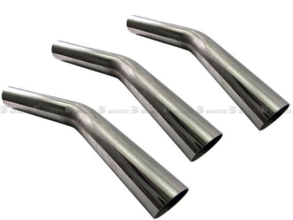 【 BRIGHTZ 60.5Φ 30度 ステンレス 曲げパイプ 1.2mm厚 3PC 】 【 CUR－PIPE－004－3PC 】 60パイ 60φ 30°