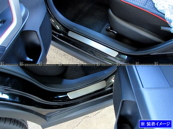 【 BRIGHTZ レックス A201F ステンレスエントランスモール 4PC 】【 ENT－MOL－068 】 スカッフプレート A201 201F 201