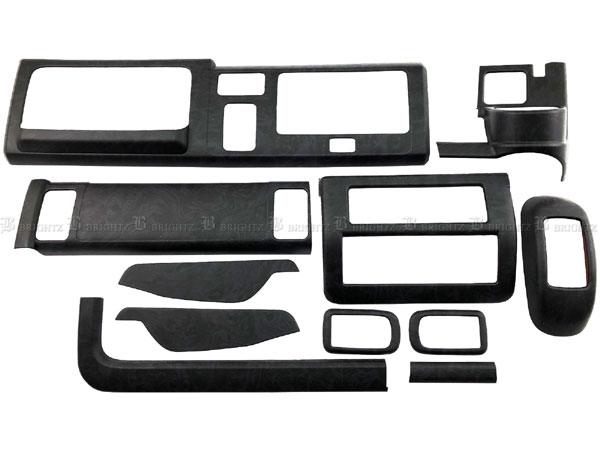 【 BRIGHTZ サンバートラック S500J S510J 前期 インテリアパネルセット 11PC ブラックウッド調 】 【 WOOD&minus;PAN&minus;195 】 S500 S510 500 510 サンバー トラック｜ブライツ店