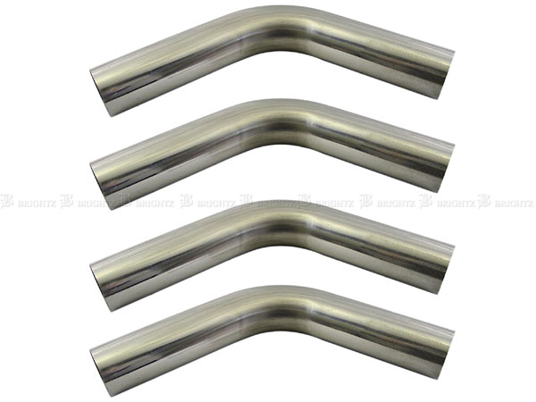 【 BRIGHTZ 70Φ 60度 ステンレス 曲げパイプ 1.5mm厚 4PC 】 【 CUR−PIPE−026−4PC 】 70パイ 70φ 60°|ブライツ店