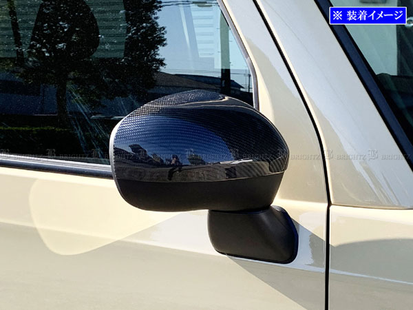 【 BRIGHTZ ミラトコット LA550S LA560S リアルカーボンドアミラーカバー 】 【 CAR－MIR－035 】 LA550 LA560 A550 A560 550 560 ミラ トコット