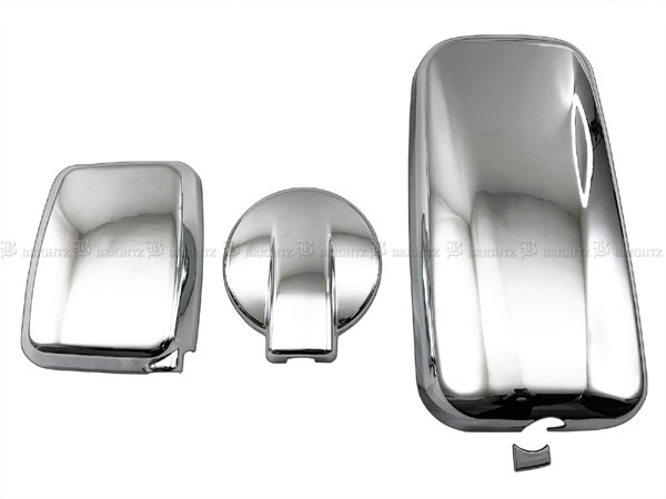 【 BRIGHTZ トヨエース 1t車 メッキドアミラーカバーアンダーミラーカバーセット 140Φ 】 【 TK－MIR－SET－016 】