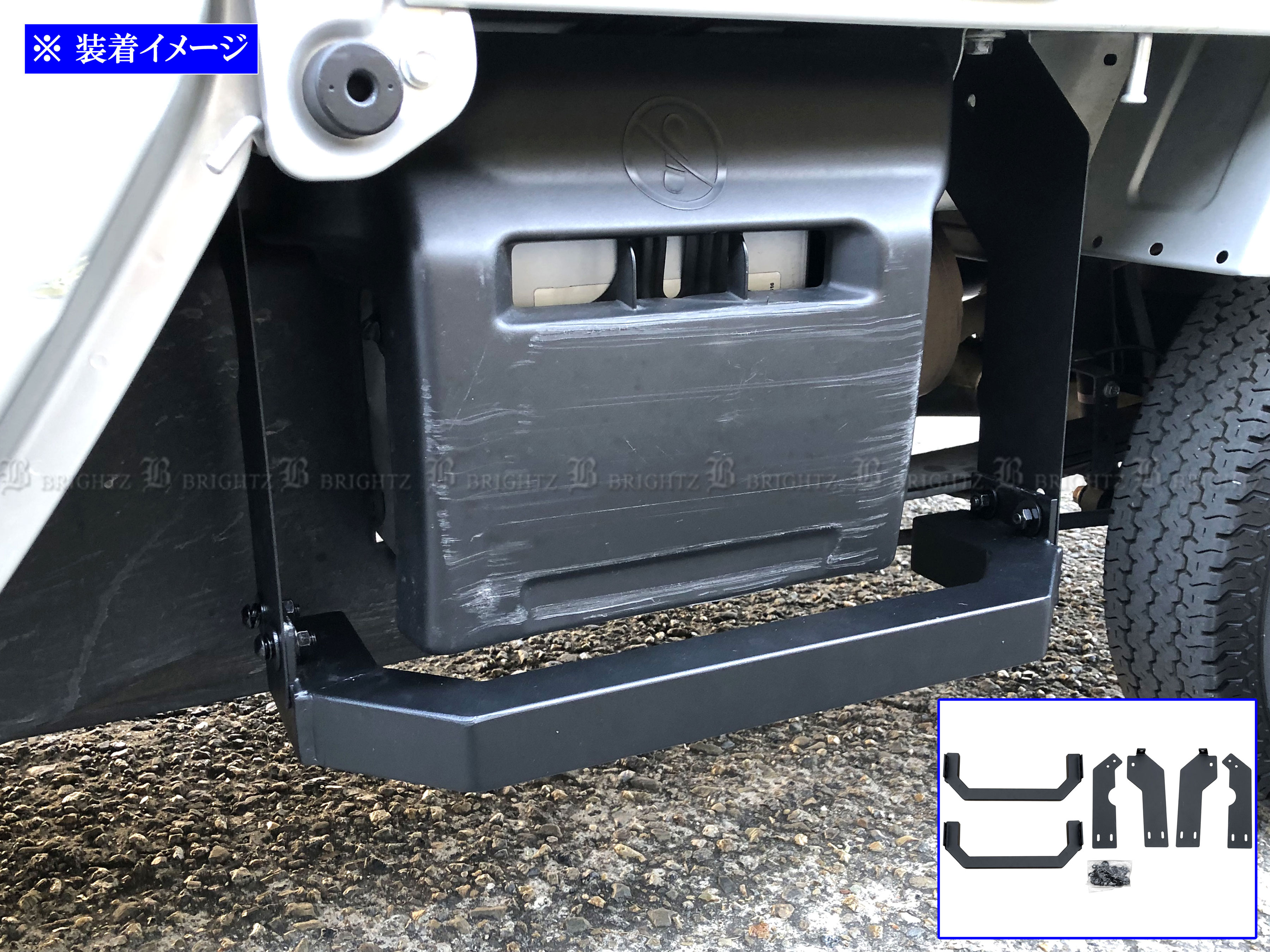 【 BRIGHTZ スーパーキャリイ DA16T サイドガード 黒 】 【 SID－GUA－019 】 DA16 DA A16 16 キャリトラック キャリィトラック キャリートラック キャリィートラック