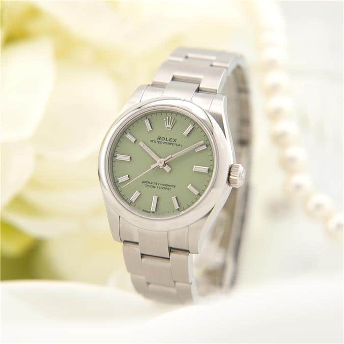 【60回払いまで金利0%】ロレックス オイスターパーペチュアル 31 277200 ピスタチオ 付属品完品 ROLEX 新品レディース 腕時計 送料無料|レディースブランド サロンBRILLER