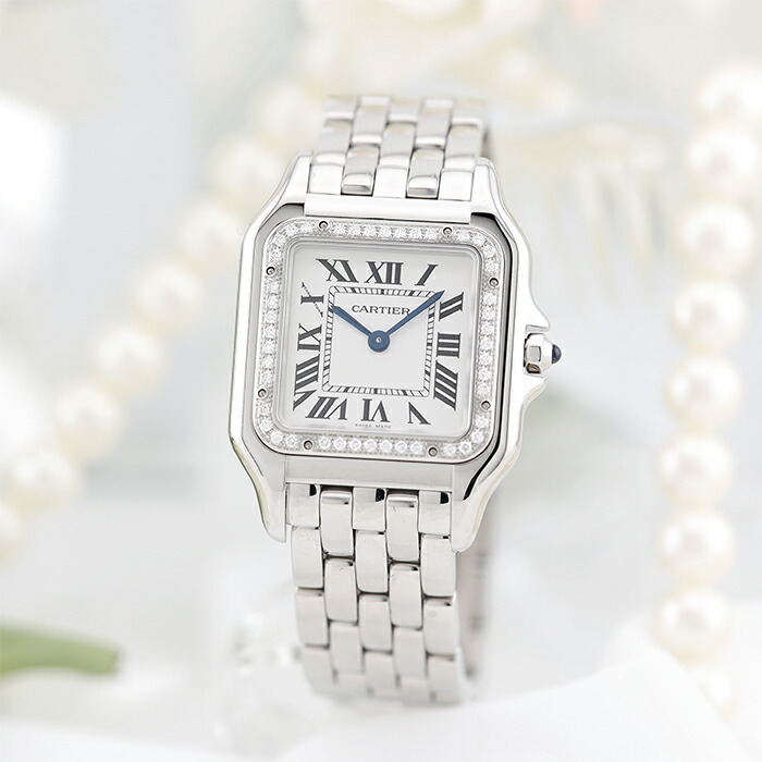 【60回払いまで金利0%】カルティエ パンテール ドゥ カルティエ MM W4PN0008 付属品完品 CARTIER 中古レディース 腕時計 送料無料|レディースブランド サロンBRILLER